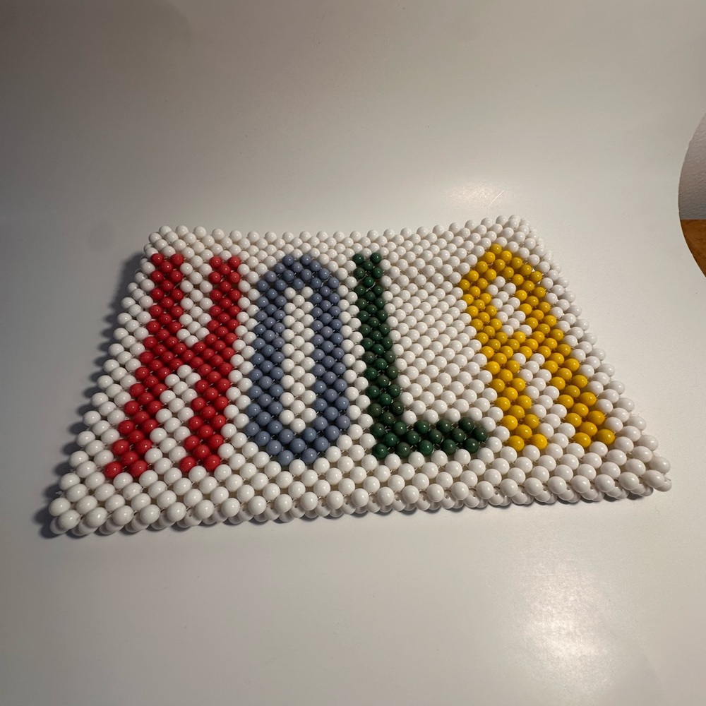Colorful 'HOLA' Beaded Holiday Decor